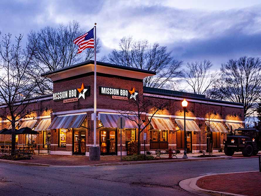 The Germantown, MD MISSION BBQ building.