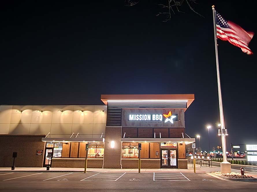 The Sterling Heights, MI MISSION BBQ building.